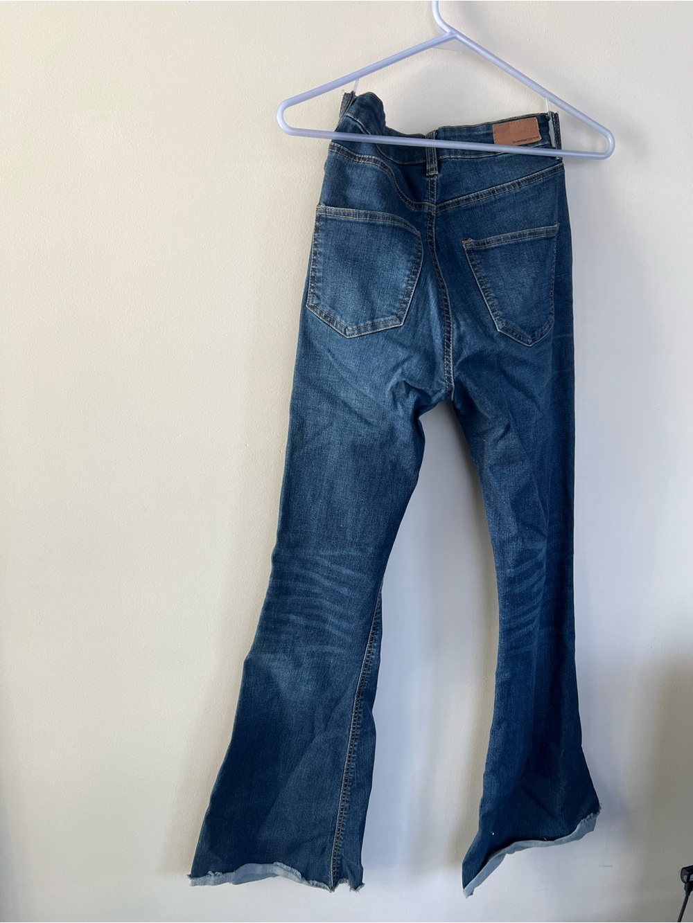 Women’s Dark Blue Flare Jeans - Picture 5 of 5
